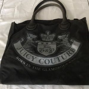 Juice Couture Black Denim Tote